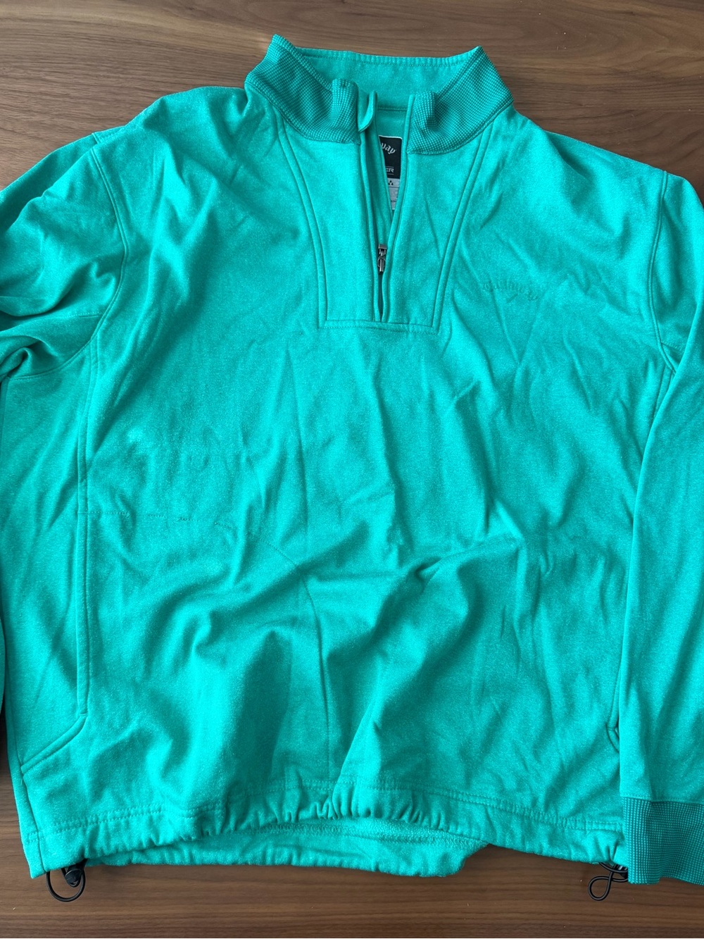 Callaway Men's Zip-Up Sweater in Teal